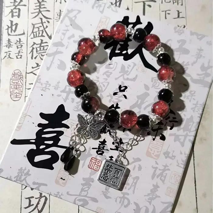Tian Guan Ci Fu Bracelet mode mignon perles de cristal Kawaii ciel bénédiction officielle bijoux jouet Gril cadeau
