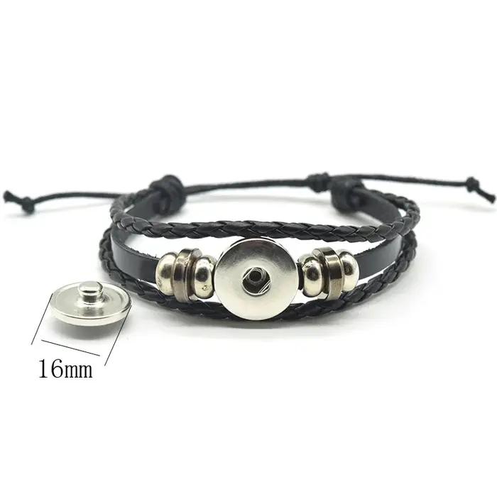 Bracelet en cuir tressé géométrique à la mode pour hommes et femmes occasions spéciales américaine sud exotique sportive