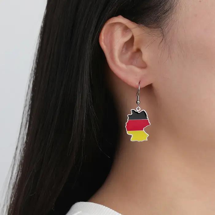 Amaxer-Boucles d'oreilles en acier inoxydable pour femmes