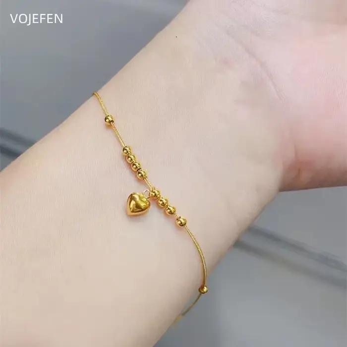 Ensembles de bijoux en or véritable 18 carats pour femmes