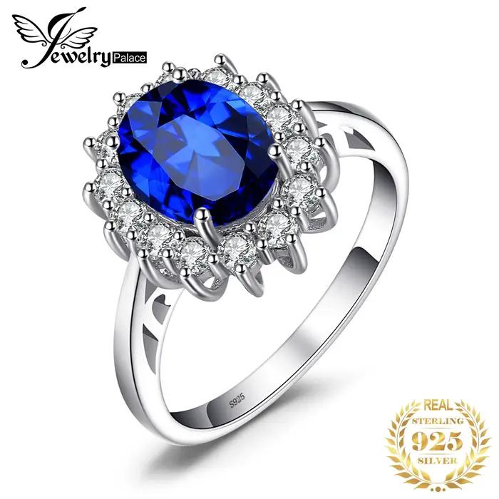 Bague de fiançailles princesse Diana en argent Sterling 925