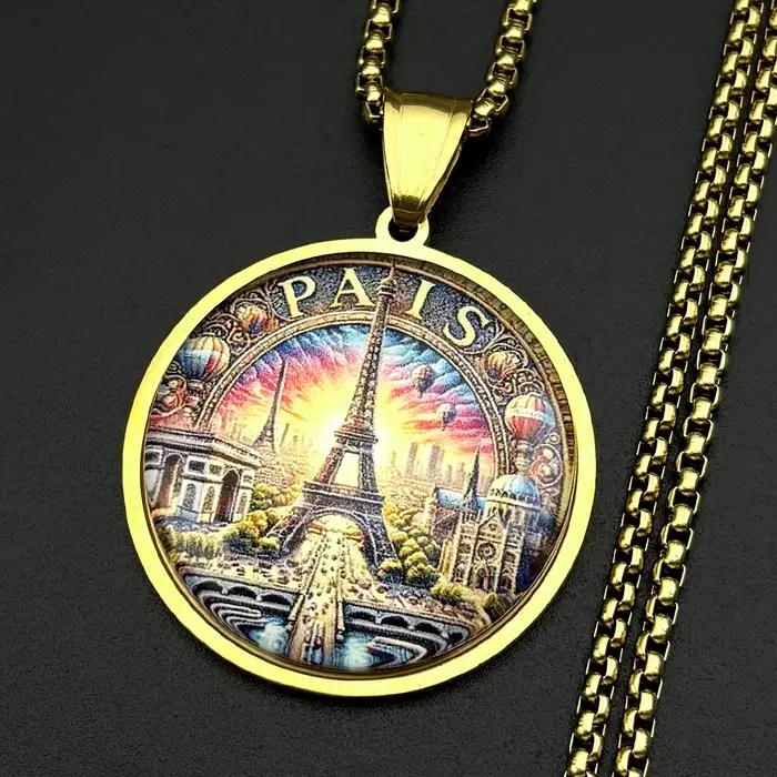 Collier Pendentif Tour Eiffel Paris pour Femme et Homme