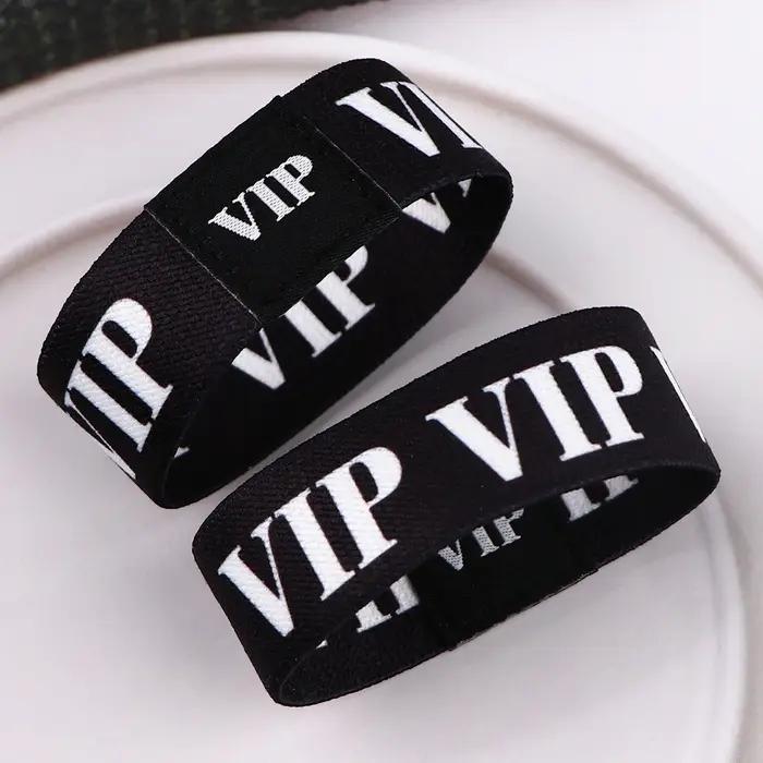 Bracelet élastique VIP en acrylique unisexe classique pour femmes et hommes occasions spéciales activité sportive cadeau de fête