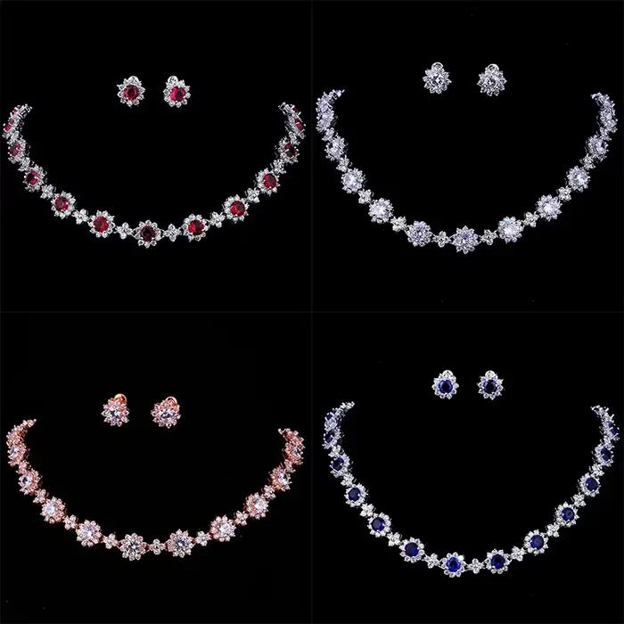 SUGO Classic – ensemble de bijoux ronds en zircone pour femmes