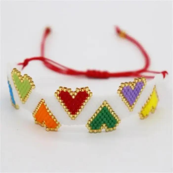 Bracelet de Perles de Riz avec Design de Flèche