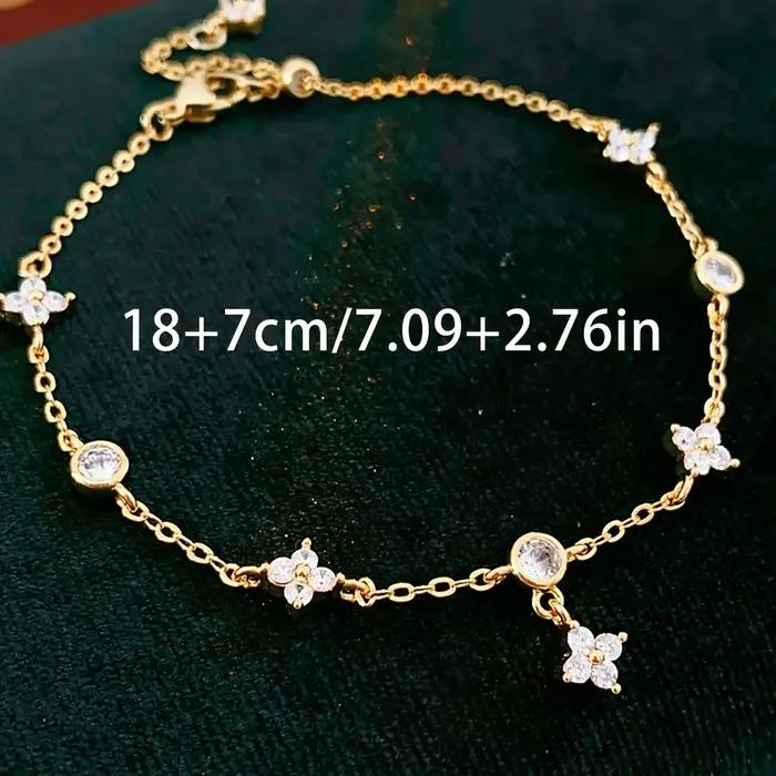 Bracelet de cheville en argent sterling 925 pour femme