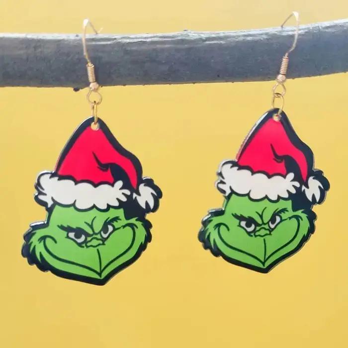 Nouvelles boucles d'oreilles de noël chaussettes