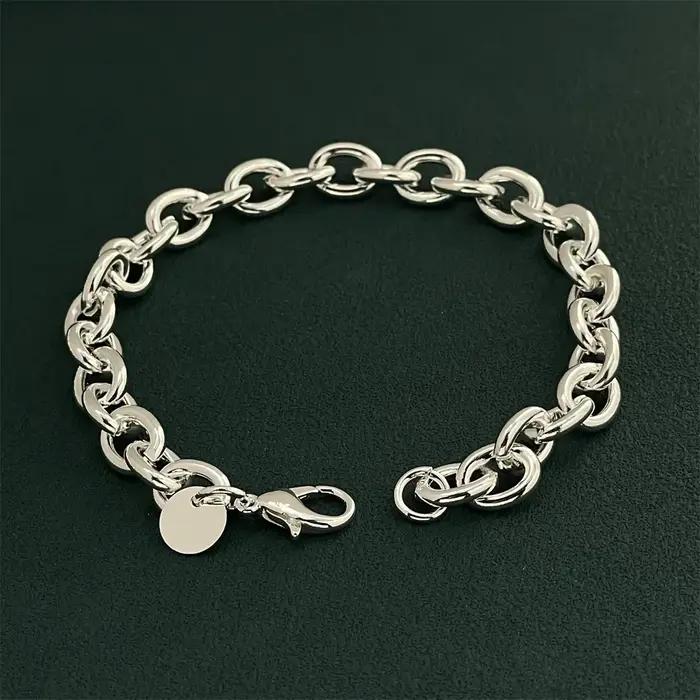Boucle de Bracelet en argent Sterling 925, chaîne de base, breloque exquise pour femmes, bijoux cadeaux de fête de mariage à la mode