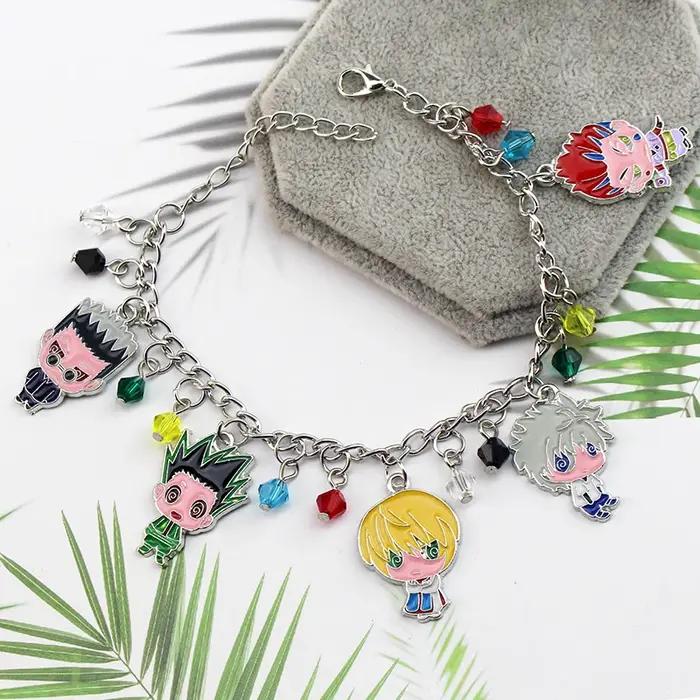 Bracelet à breloques métalliques Anime Hunter avec figurines GON