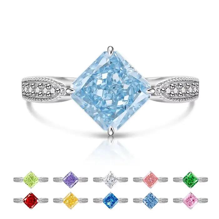 Bague en argent Sterling 925 avec fleur de glace