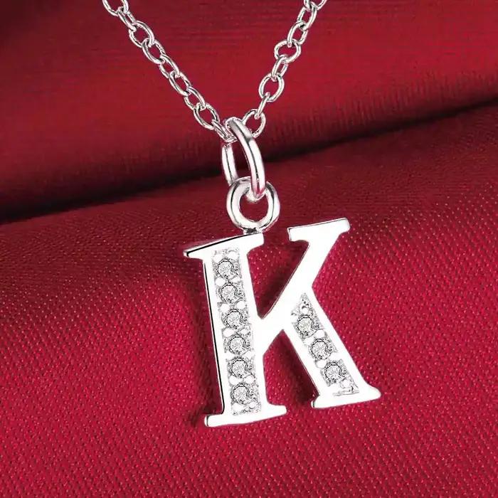 Pendentif de collier en argent regardé 925 pour femme