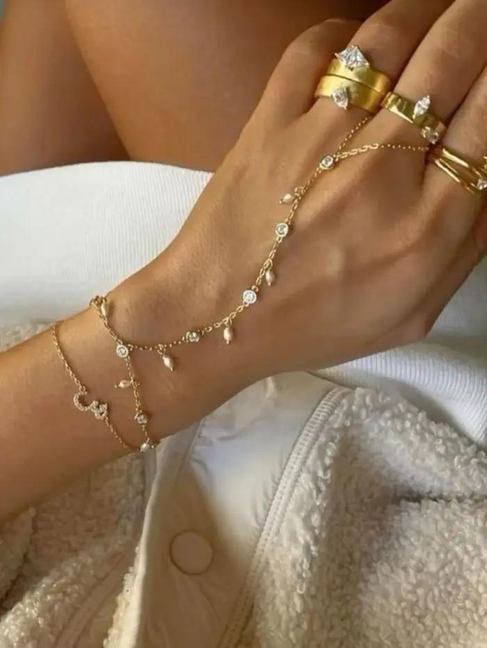 Bracelet à breloques en perle pour femmes élégant mignon romantique cadeau de fête bijoux occasions spéciales