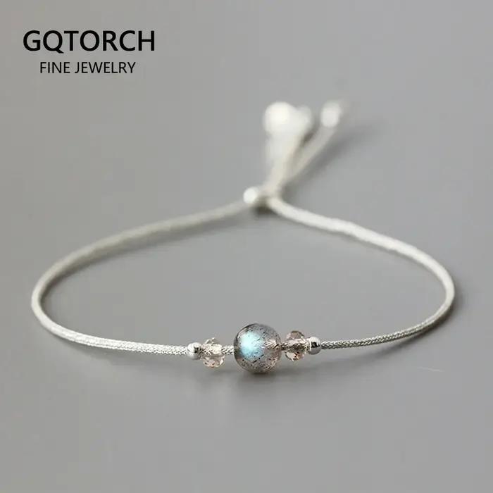 Bracelet en pierre de lune fait à la main