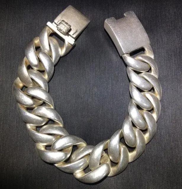 Collection d'argent ancien, bracelet en argent tibétain rétro évidé du népalais, vieux bracelet en a
