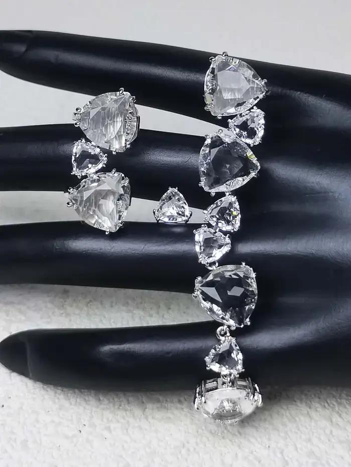 Nouvelles Boucles d'Oreilles Originales 2026 pour Femme, en Cristal Taillé, Bijoux de Mariage Exquis, Marque de Luxe, en Acier Inoxydable, Géométriques