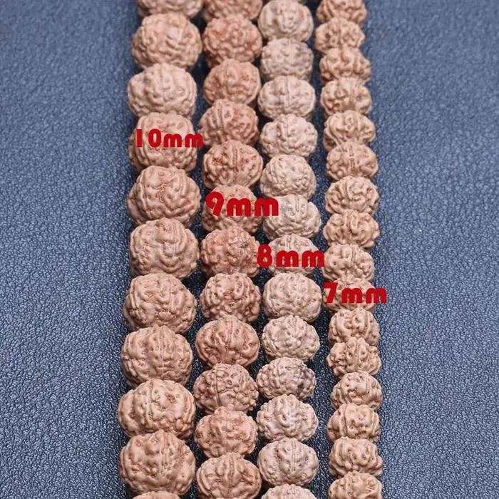 Bracelet de perles Rudrakhsa naturel Original du népal, Design IDY Vajra Bodhi