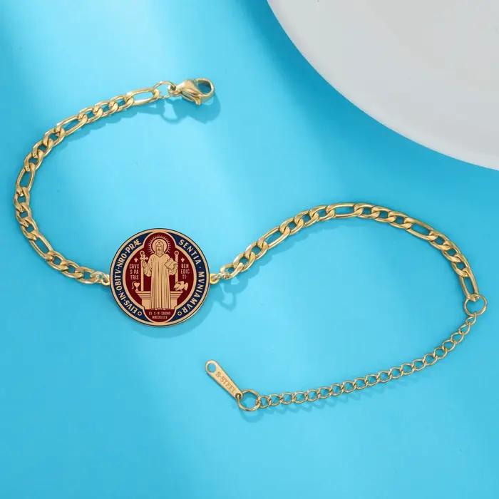 Bracelet Vassago Saint Benoît de Nursia en acier inoxydable ST. MVNIAMVR