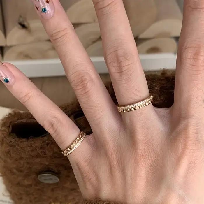 Bague de luxe en argent sterling 925 incrustée de zirconium pour femmes occasions spéciales style classique mariage bijoux à faire soi-même
