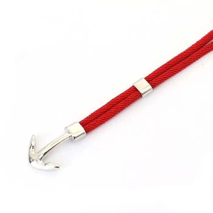 Bracelet ancre pour hommes en fil robuste avec fermoir facile pour aventuriers et amoureux de la mer style sportif ocasions spéciales