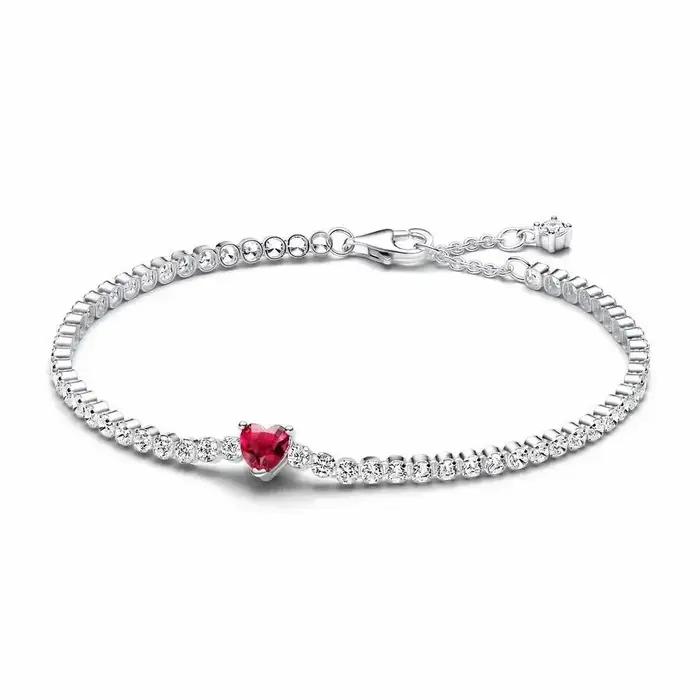 Bracelet de tennis étoile en argent sterling 925 pour femmes avec tourmaline pierre principale, design moderne et élégant, cadeau parfait pour Saint Valentin et autres occasions spéciales