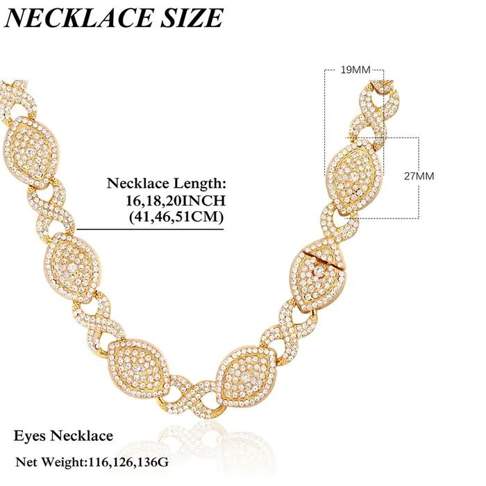 Collier chaîne maillons Marquise de luxe pour femme