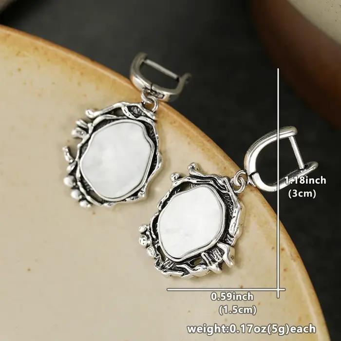 Boucles d'oreilles pendantes géométriques pour femmes