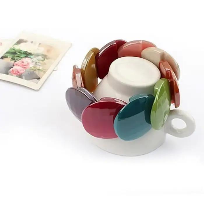 Bracelets à bulles en résine bohème pour femme