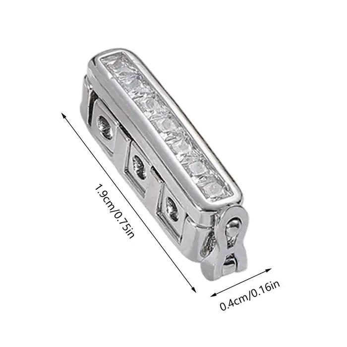 Attache de raccourcissement de collier en métal, ajusteur de fermoir pour bracelet, idéal pour les voyages, les trajets quotidiens, les fêtes et le shopping