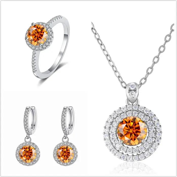Group ensemble de bijoux Moissanite pour femme