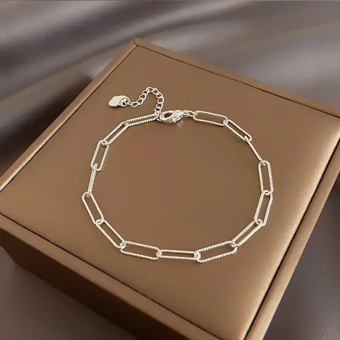 Bracelets étoiles magnifiques en argent 2025 pour femmes et filles, bijoux de fête de mariage, à la