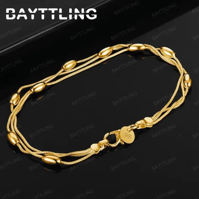 Bracelet rond géométrique délicat en argent Sterling 925