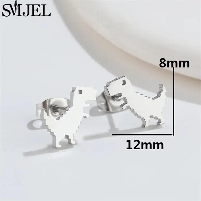 Boucles d'oreilles dinosaure Design Animal de dessin animé pour filles