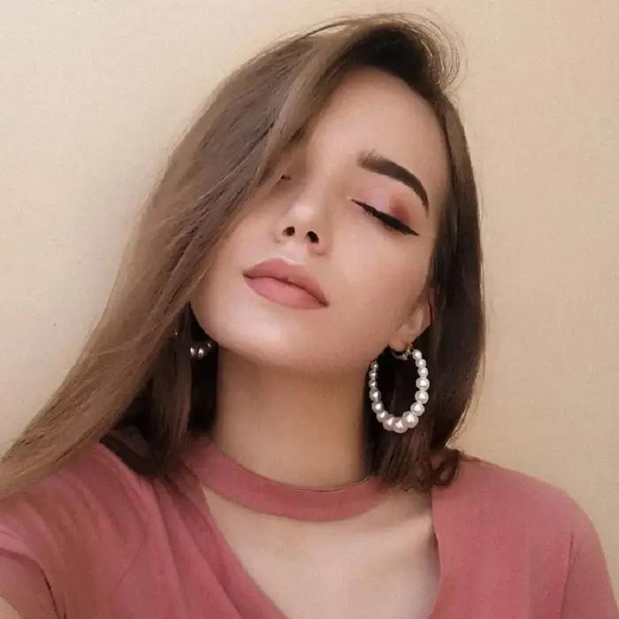 5 Style Imitation perle grandes boucles d'oreilles de luxe