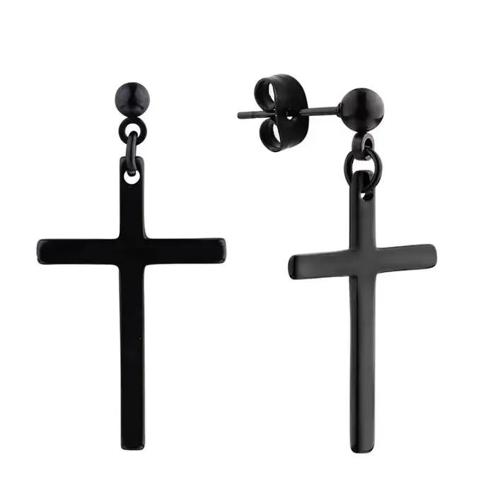 Boucles d'oreilles Cosplay Anime Misa Amane pour femmes, Y2K, croix gothique, Clip d'oreille et pendentif, collier, accessoires de Costumes d'halloween