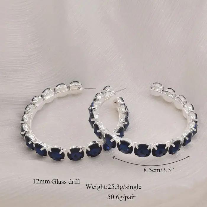 CuiEr-Boucles d'oreilles créoles rondes classiques pour femmes