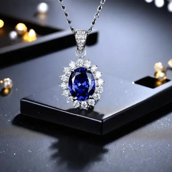 Collier en argent 925 scintillant pour femme et homme