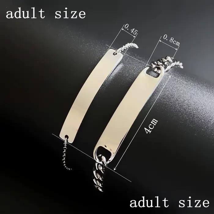 Bracelet de notes personnalisé en acier inoxydable