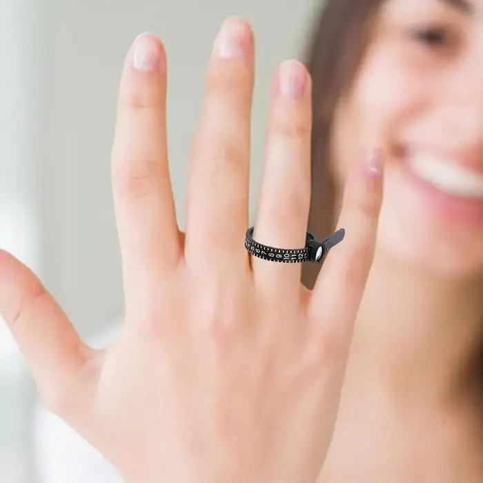 Jauge de taille de bague pour mesurer le doigt