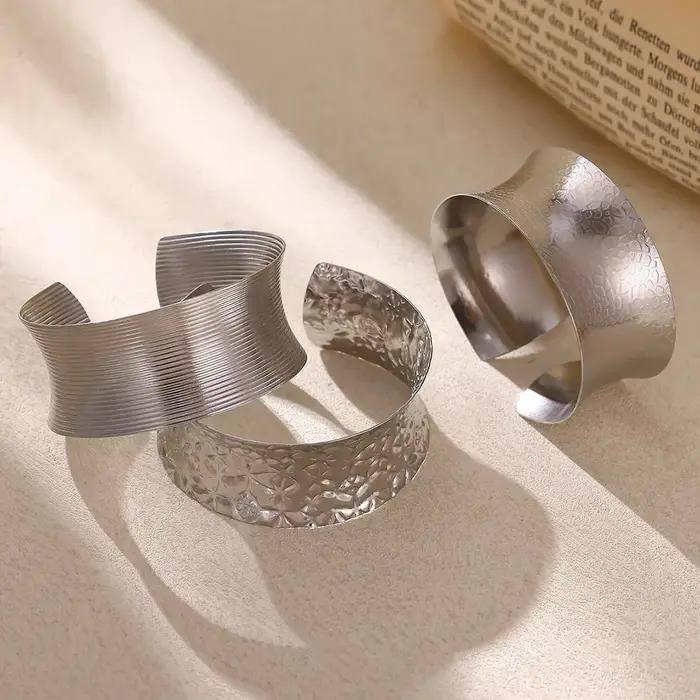 Bracelet manchette large tendance pour femme