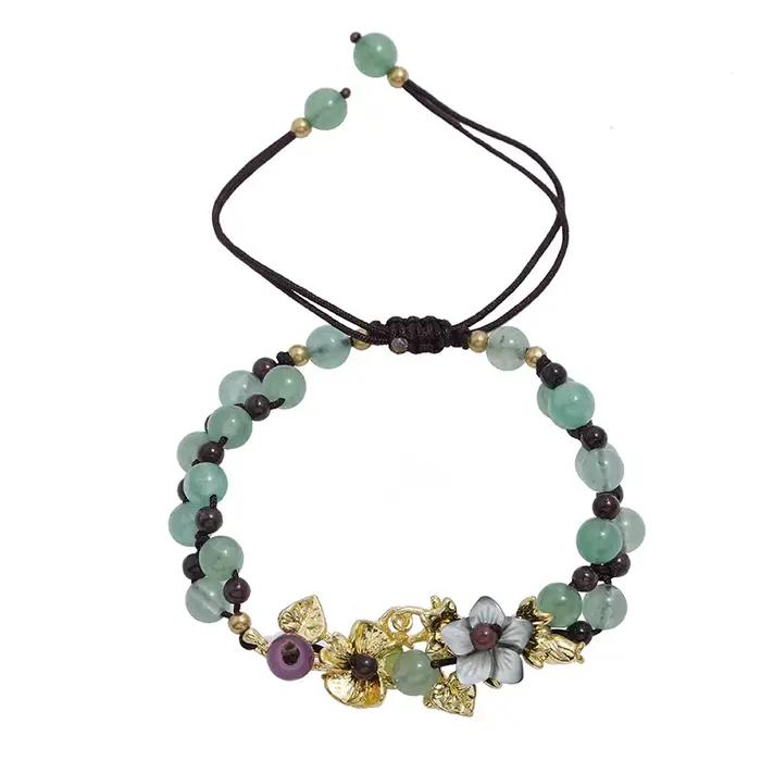 Bracelet en perles d'aventurine pour femmes