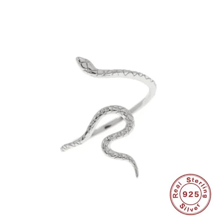 BOAKO tentacules bague serpent 925 en argent Sterling personnalité ouverte bijoux simples ligne Fine gravure motif