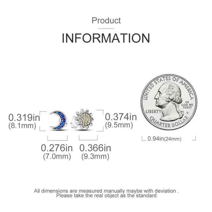 Boucles d'oreilles originales en argent Sterling 925