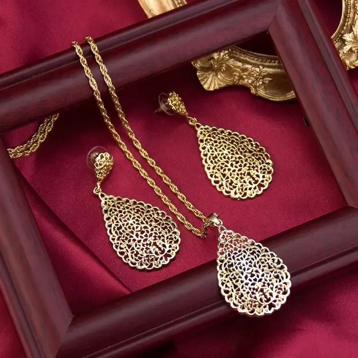 Parure de bijoux Sunspicems dorée pour femme