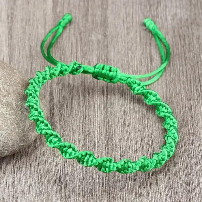 Bracelets tressés en corde faites à la main multicolores porte-bonheur pour femmes et hommes occasions spéciales cadeaux pour amis
