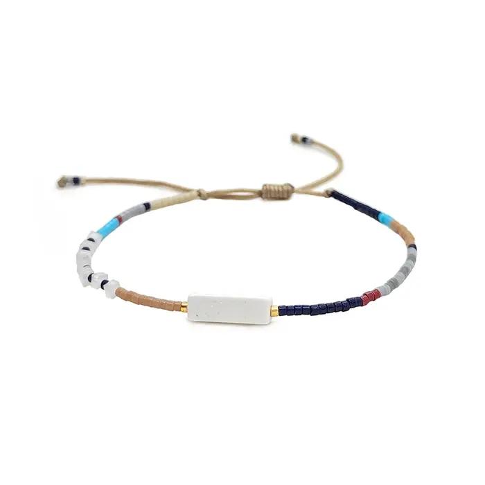 KKBEAD Miyuki Bracelet Boho minimaliste délicat perles de verre bijoux pierre bracelets porte-bonheur pour femmes hommes Vintage Pulseras Femme