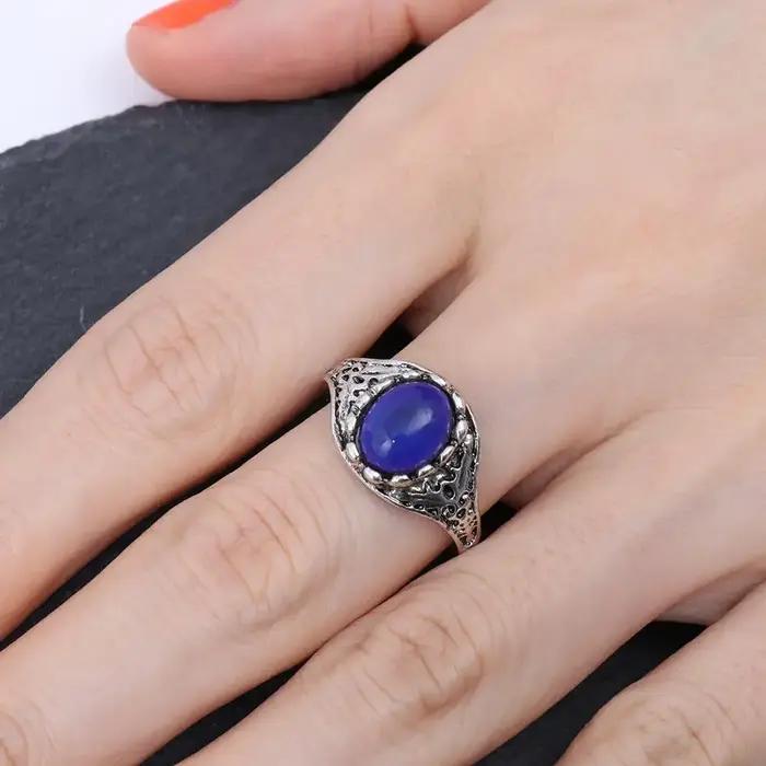 Bague d'Humeur Shoe Vintage Multifonctionnelle avec Contrôle de Température Bijou Multicolore pour Femmes et Filles Occasions Spéciales Intemporel Vintage