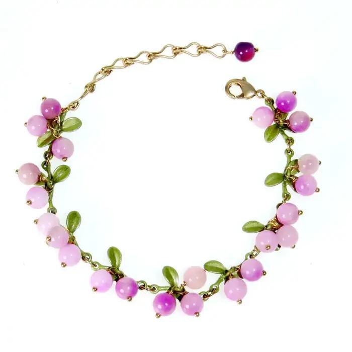 Bracelet de perles tissées à la main de Style français rétro pour femmes