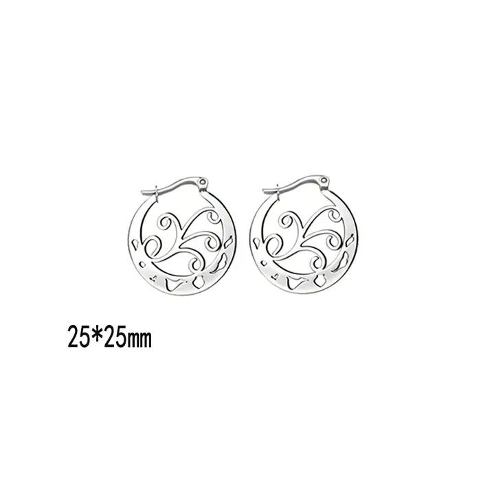 1 paire de boucles d'oreilles des îles canaries pour femmes et filles, bijoux canariens en acier inoxydable pour cadeaux
