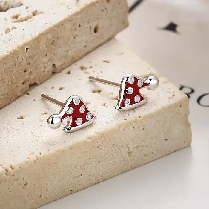Boucles d'oreilles plaquées rhodium en argent S925