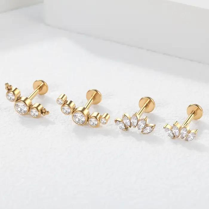 Boucles d'oreilles en titane